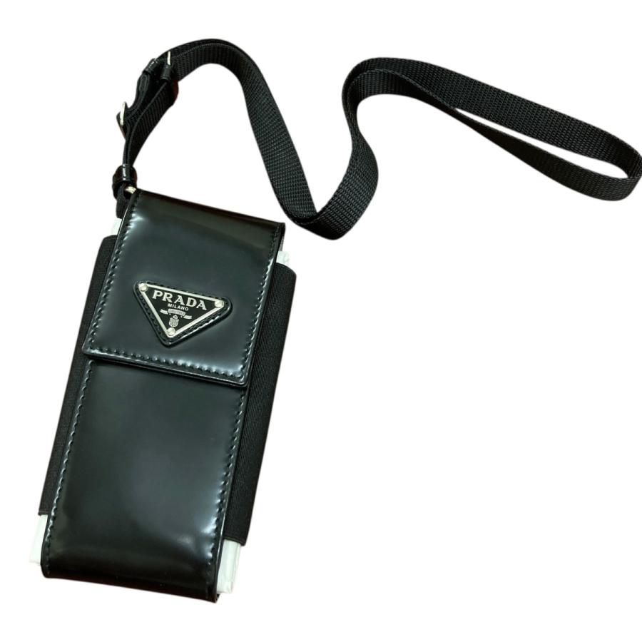 PRADA プラダ ショルダーフォンポーチ ブラック サイズ  