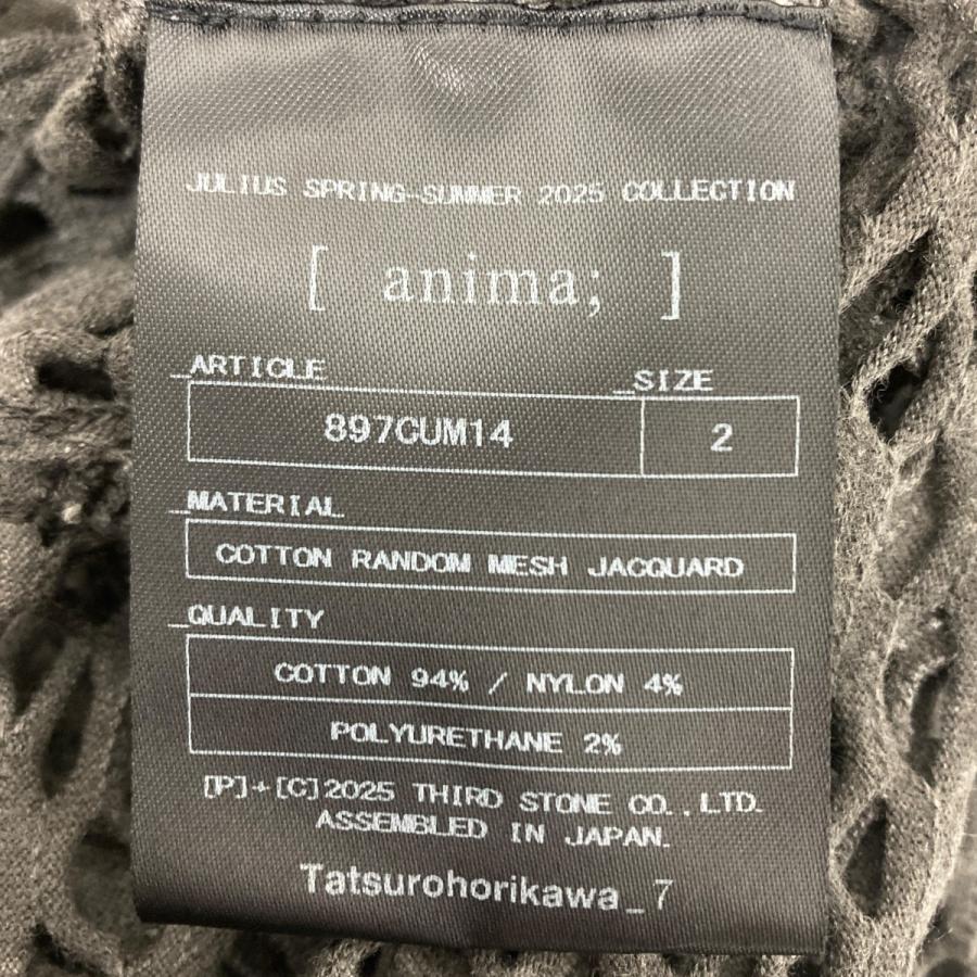 JULIUS ユリウス COTTON RANDOM MESH JACQUARD L S T-SHIRT