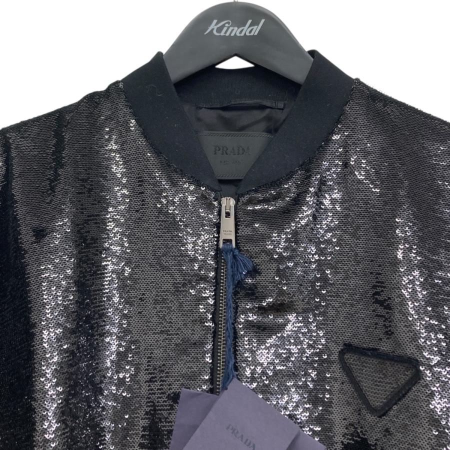 PRADA（プラダ） 【値下げ】PRADA スパンコールジャケット ブラック