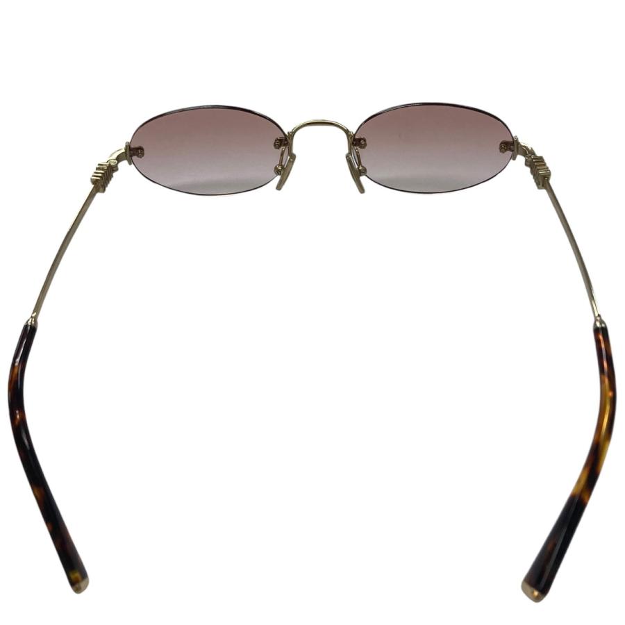 miu miu ゴールドブラウン サングラス miu miu（ミュウミュウ） 【値下げ】MIU MIU サングラス ブラウン