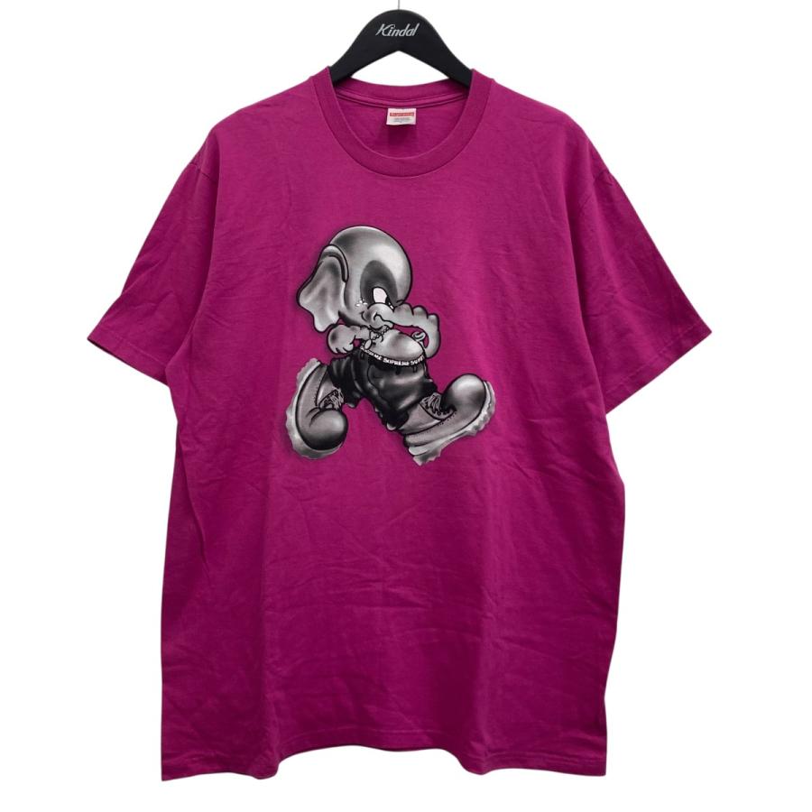 Supreme シュプリーム 22AW elephant tee Tシャツ ピンク サイズ：L 