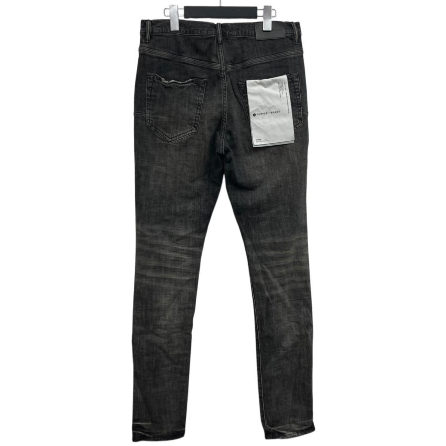 パープルブランド PURPLE BRAND ダメージスリムジーンズ グレー サイズ