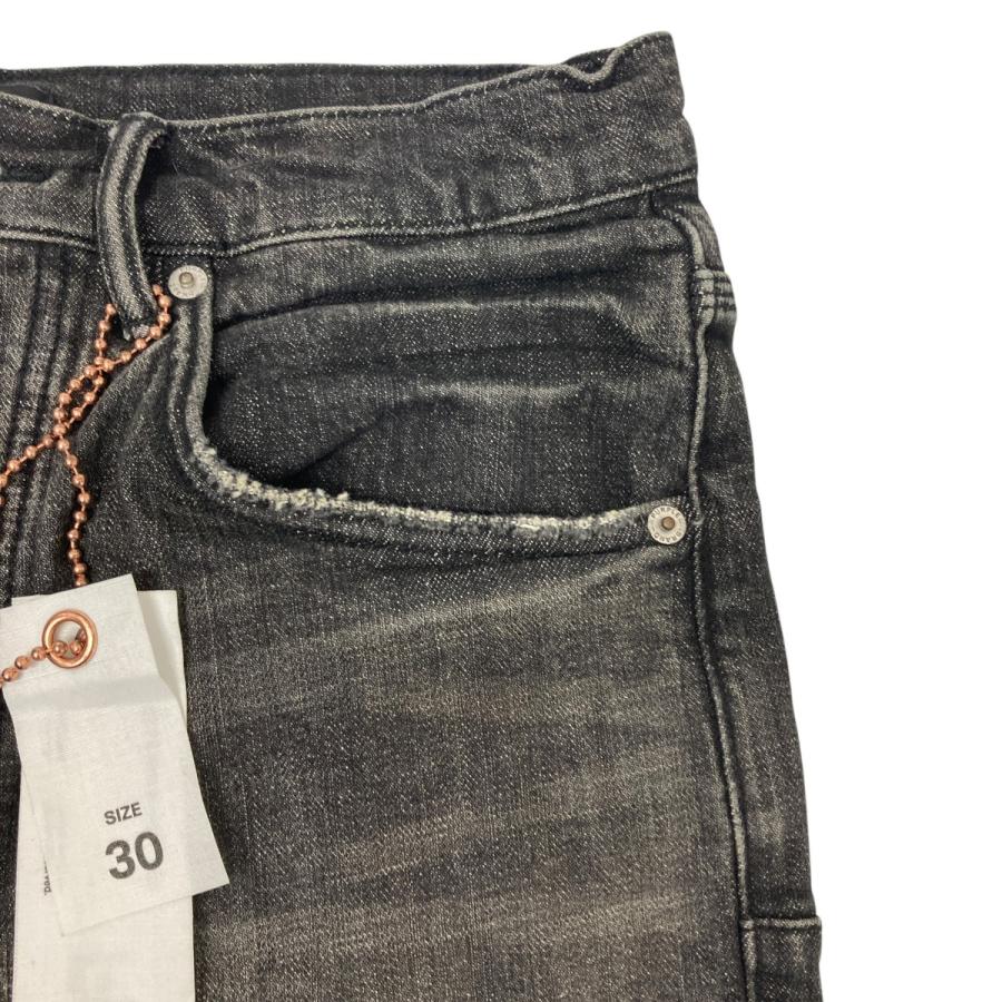 パープルブランド PURPLE BRAND ダメージスリムジーンズ グレー サイズ