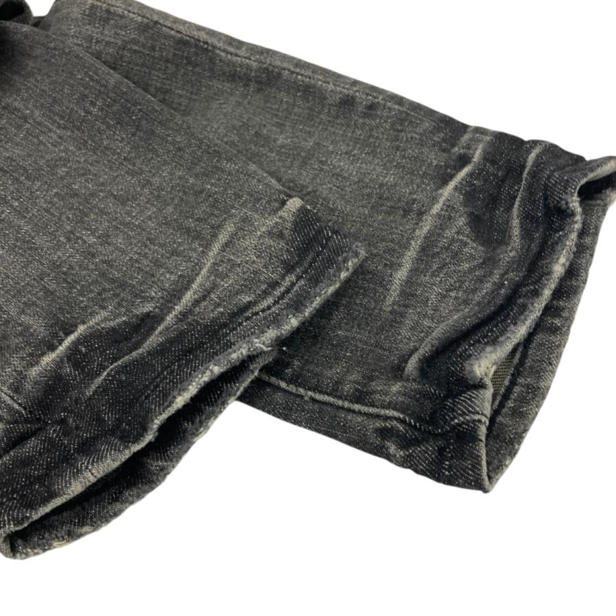 パープルブランド PURPLE BRAND ダメージスリムジーンズ グレー サイズ