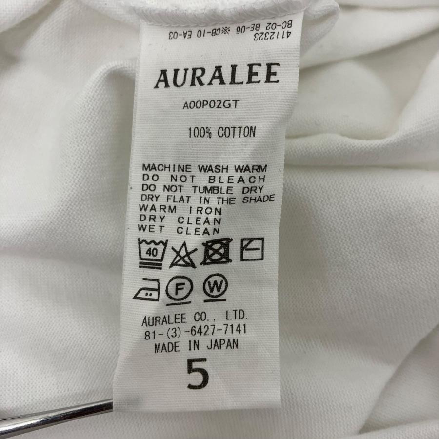AURALEE（オーラリー） 無地Tシャツ ホワイト サイズ：5