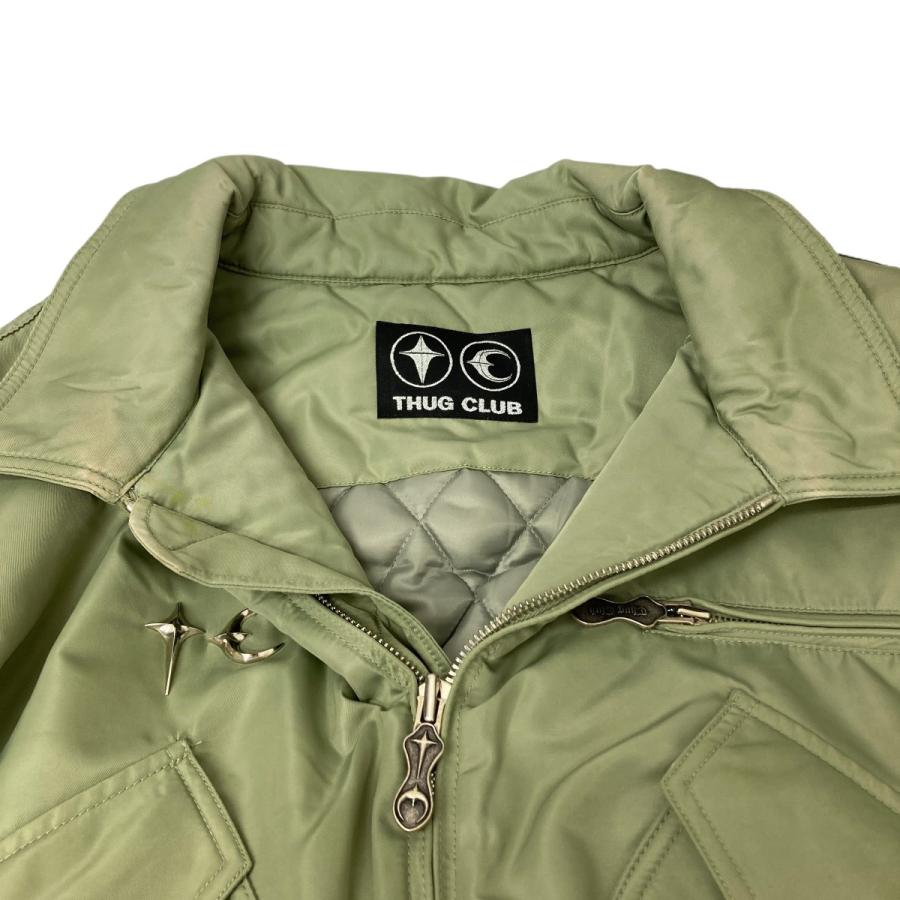 値下げ】THUG CLUB ジャケット カーキ サイズ：4 (渋谷神南店