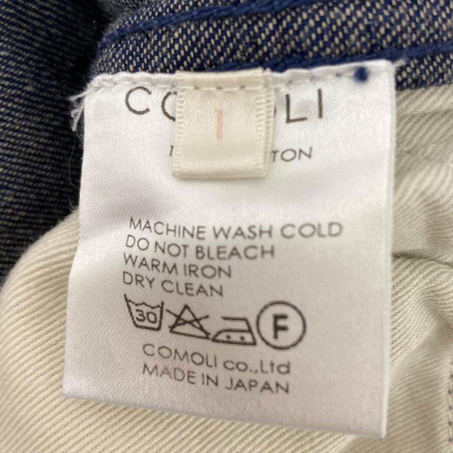 comoli ベルテッドデニムパンツ インディゴ サイズ1 COMOLI コモリ ベルテッドデニムパンツ インディゴ サイズ：1