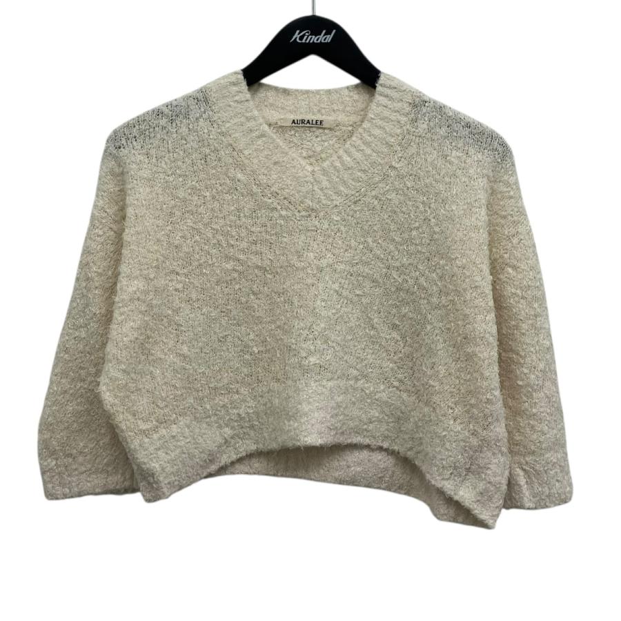 AURALEE（オーラリー） AURALEE LINEN COTTON MOLE KNIT V-NECK SHORT