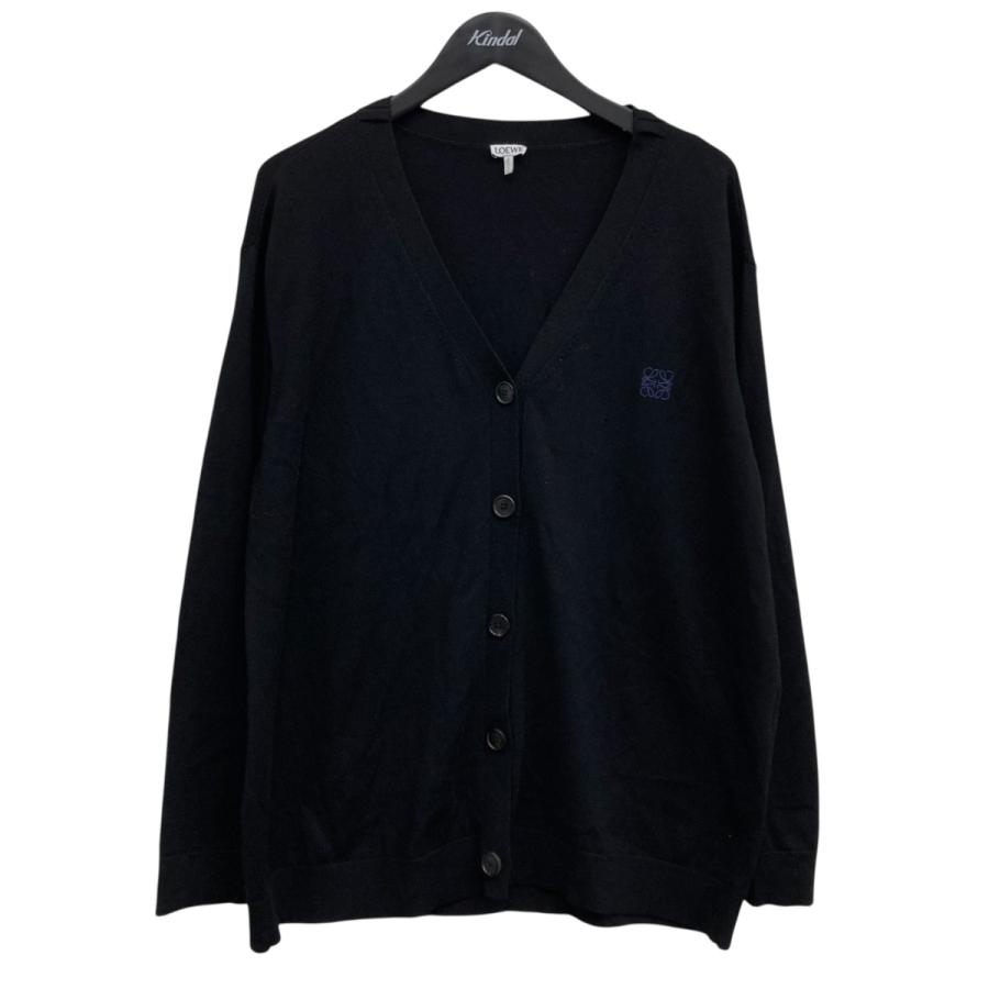 LOEWE カーディガン 黒 ロエベ LOEWE（ロエベ） 【値下げ】LOEWE ニットカーディガン ブラック サイズ