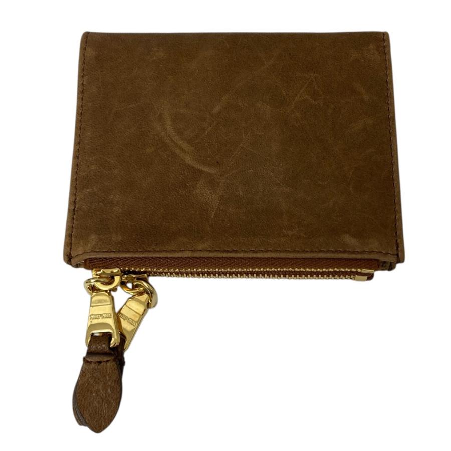 miu miu（ミュウミュウ） 【値下げ】MIU MIU ナッパレザーウォレット