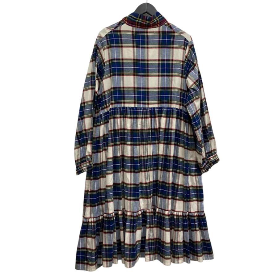 値下げ】HEIHEI タータンチェックワンピース ホワイト×マルチカラー