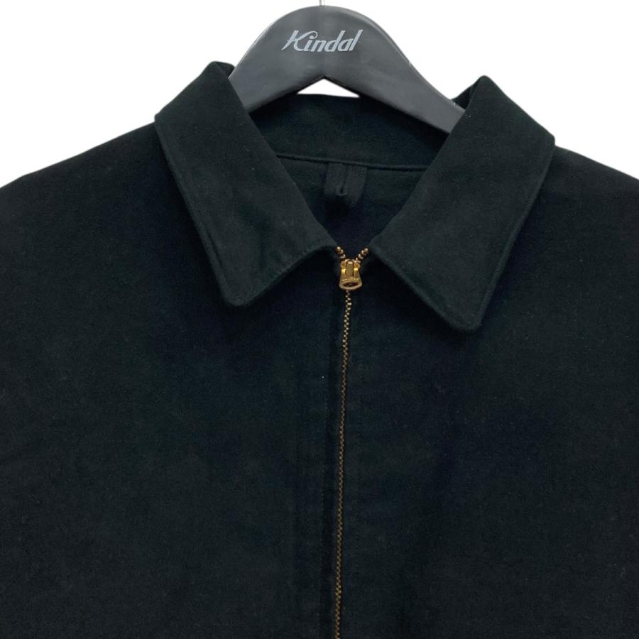 COMOLI（コモリ） モールスキンジップショートジャケット ブラック
