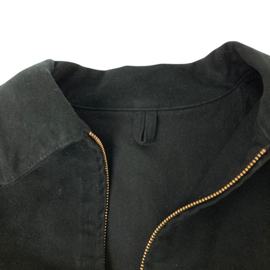 COMOLI（コモリ） モールスキンジップショートジャケット ブラック