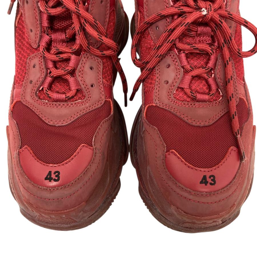 BALENCIAGA バレンシアガ スエード スニーカー 42 レッド BALENCIAGA バレンシアガ ロートップスニーカー レッド サイズ