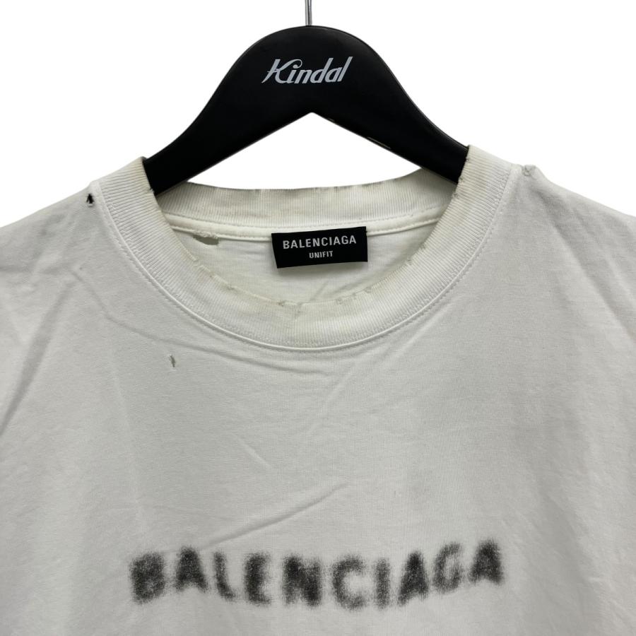 BALENCIAGA（バレンシアガ） ダメージ加工Tシャツ ホワイト サイズ：M
