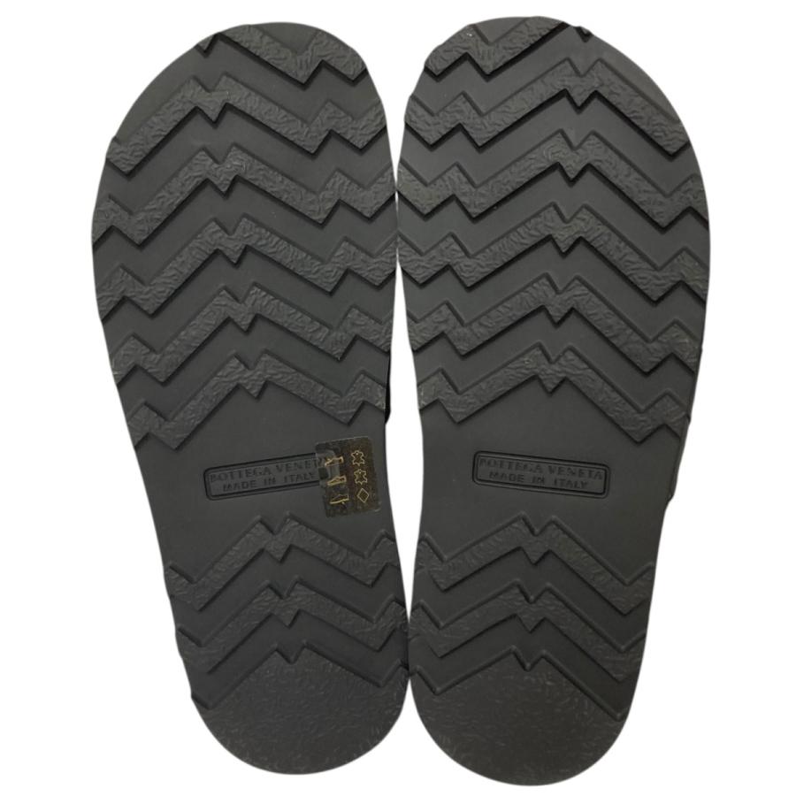 ボッテガヴェネタ スライドサンダル イントレチャート ブラック #41 BOTTEGA VENETA ボッテガヴェネタ イントレチャート スライドサンダル