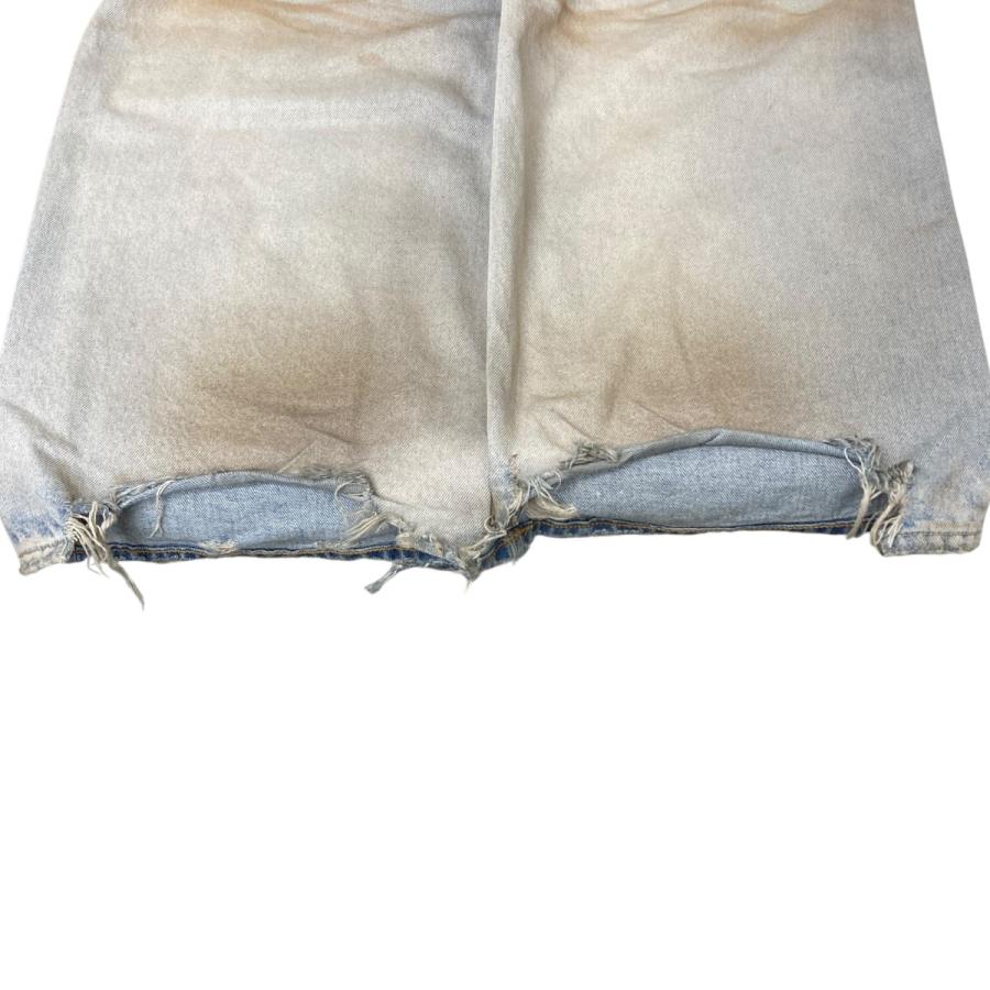 値下げ】LILDENIMJEAN ダメージ加工デニムパンツ ライトブルー サイズ
