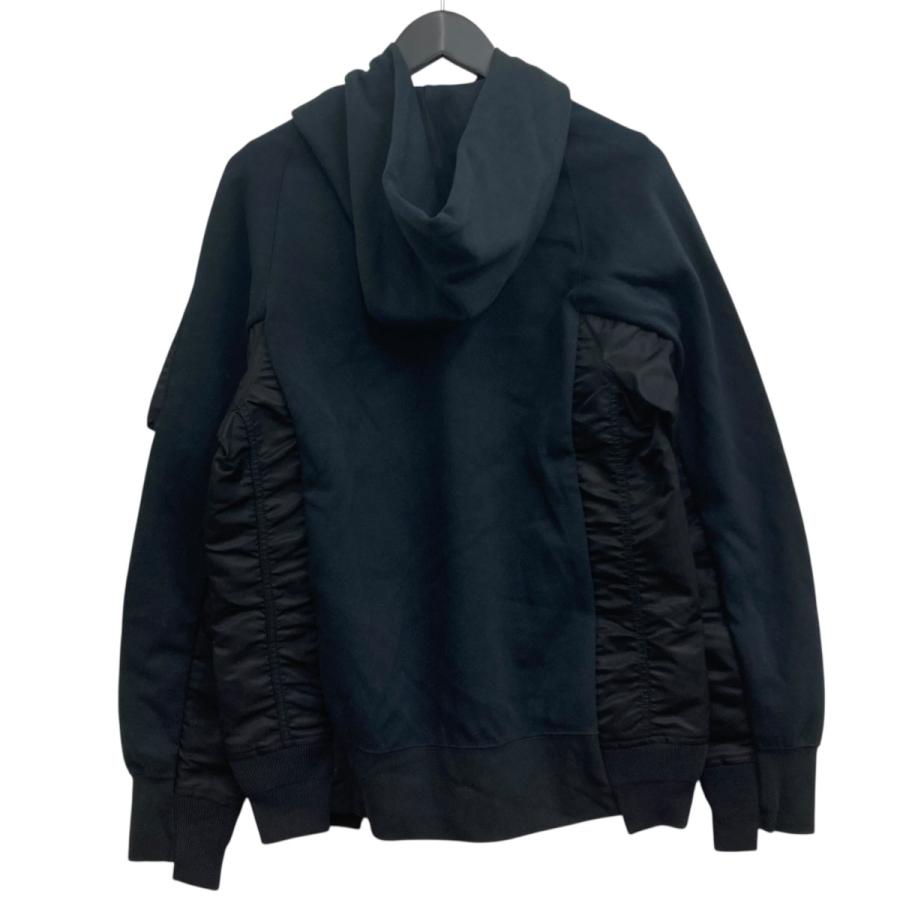 sacai（サカイ） 【値下げ】sacai ドッキングパーカー ブラック サイズ