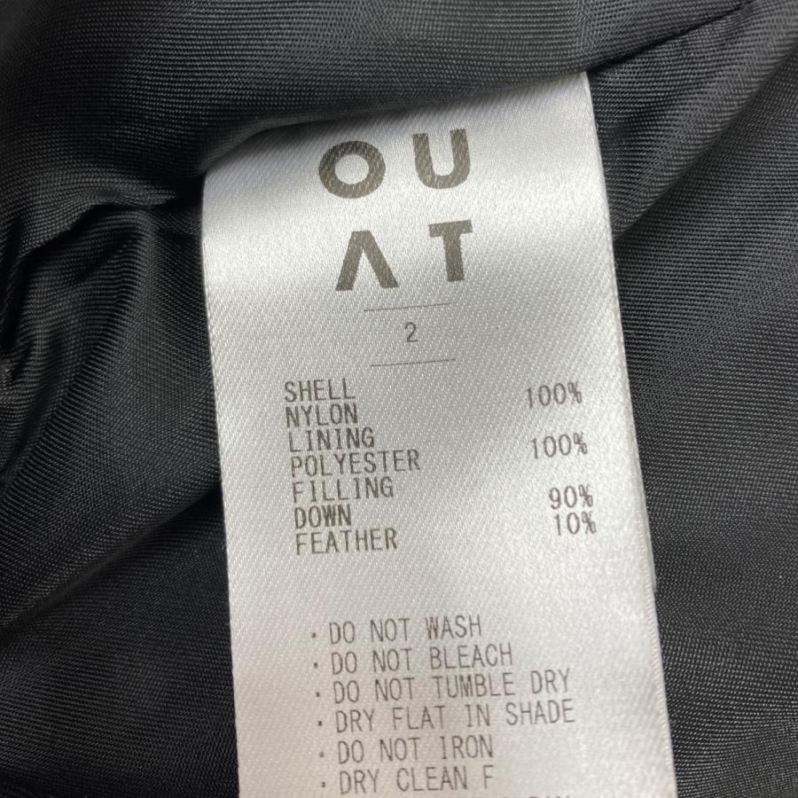 値下げ】OUAT ダウンベスト ブラック サイズ：2 (渋谷神南店