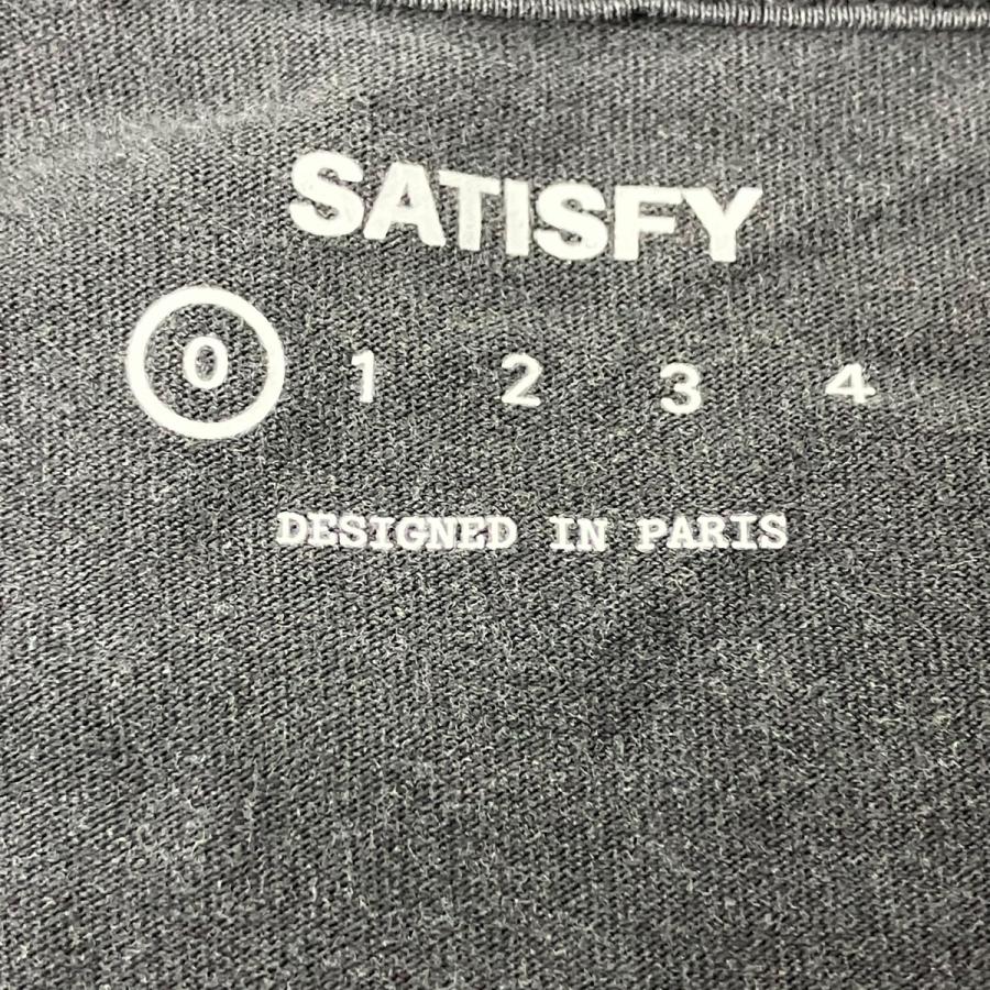 サティスファイ SATISFY ダメージ加工Tシャツ グレー サイズ：0