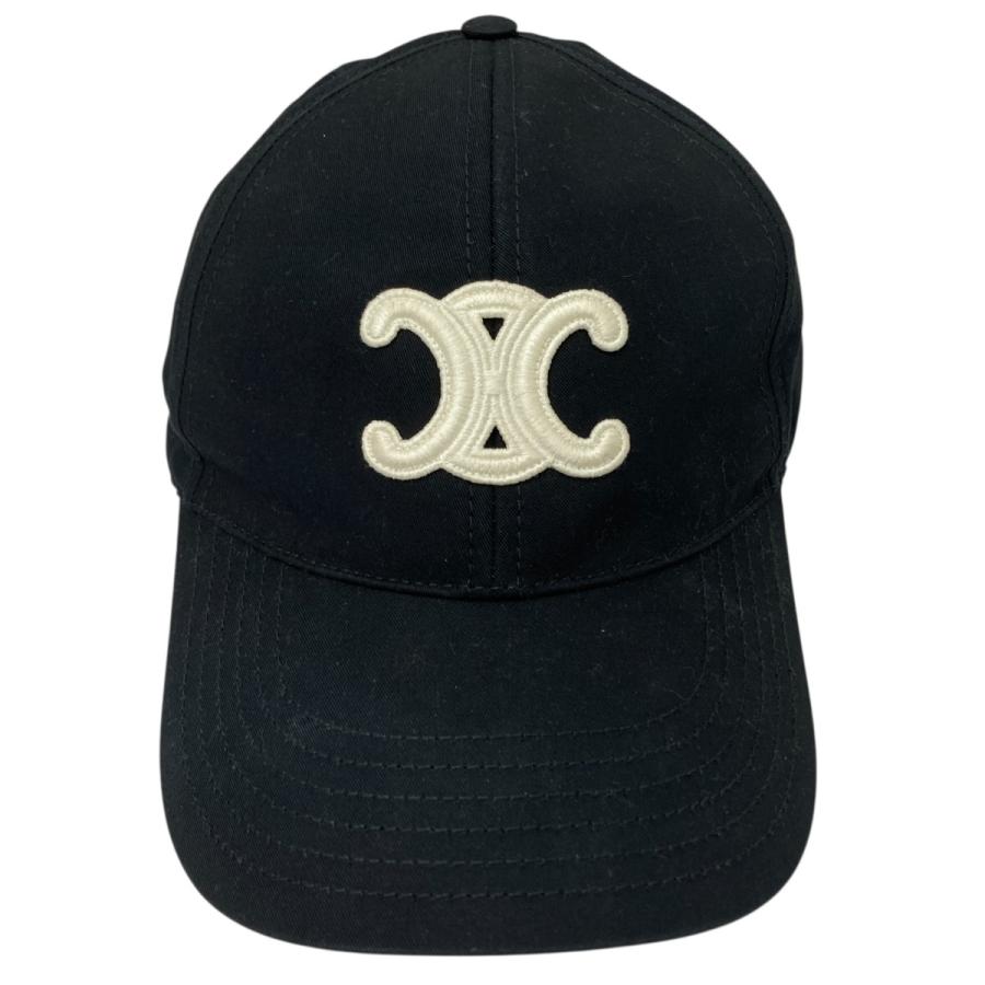 CELINE ブラックキャップ M CELINE（セリーヌ） キャップ ブラック サイズ：L : カインドオルYahoo