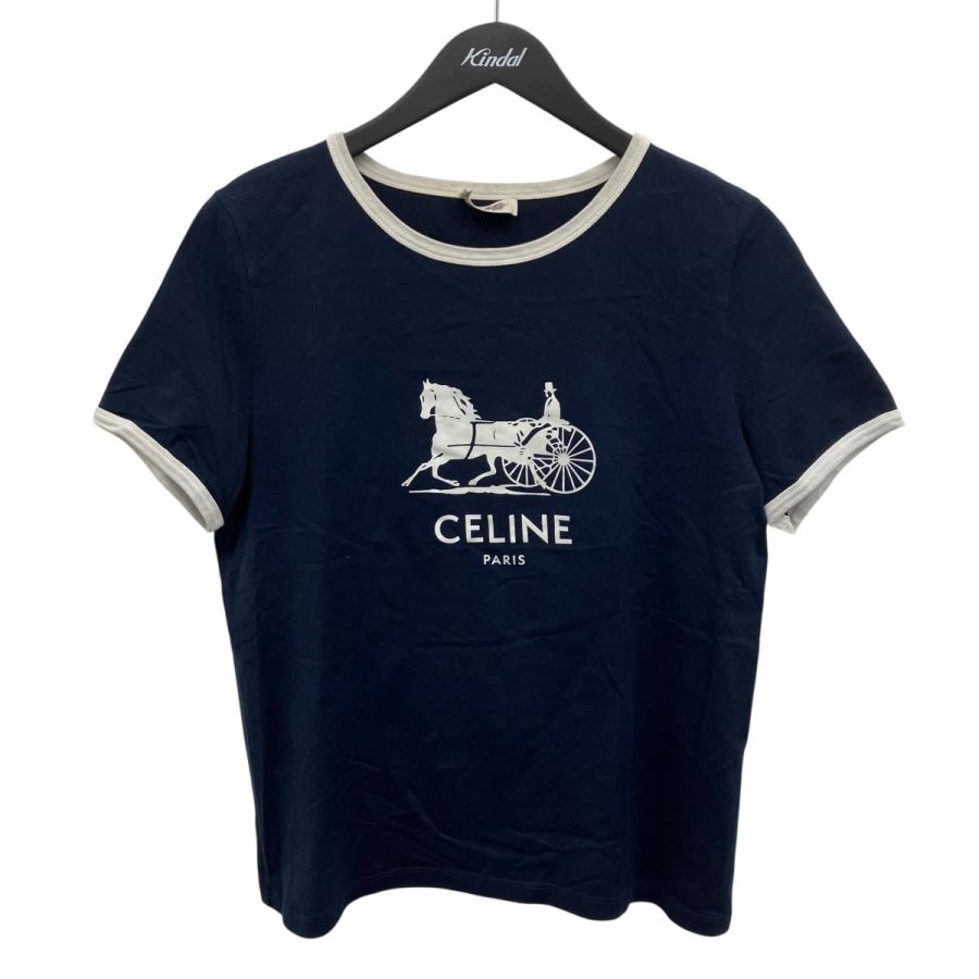 CELINE（セリーヌ） リンガーTシャツ ネイビー サイズ：XL