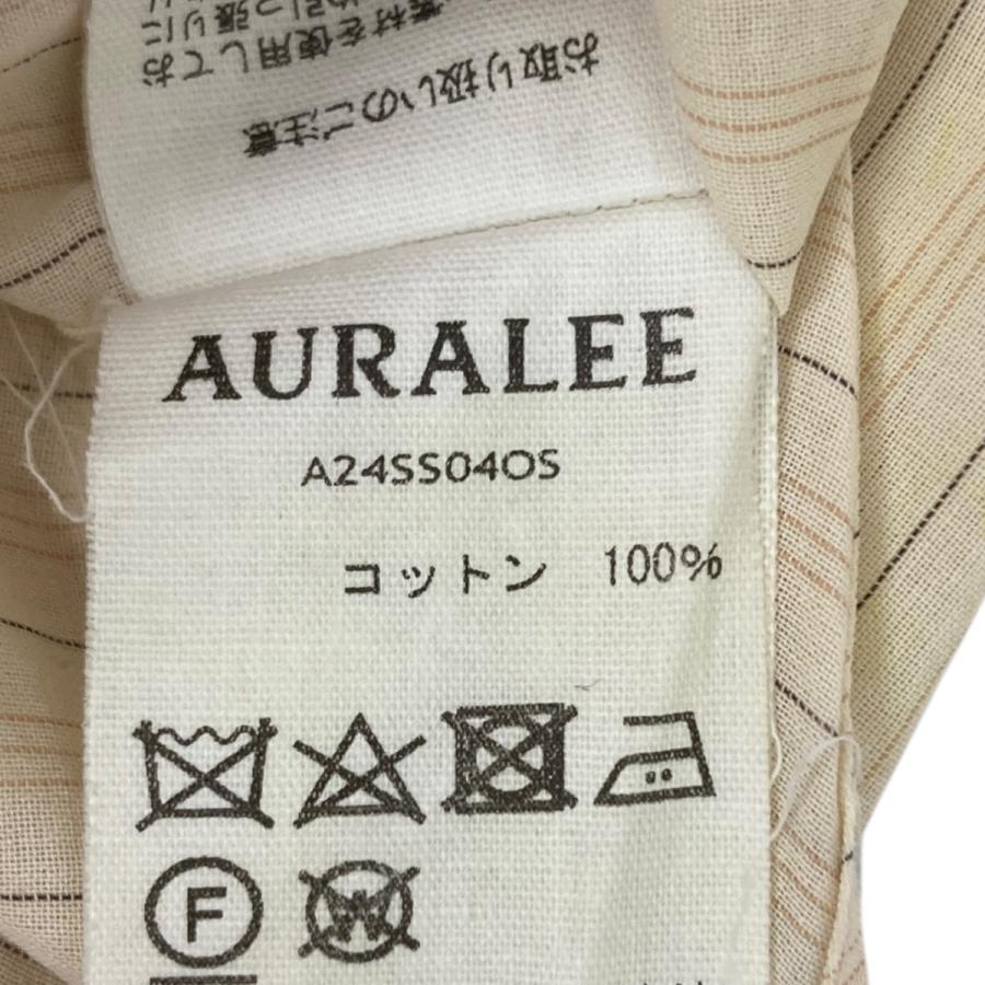AURALEE（オーラリー） AURALEE HARD TWIST FINX ORGANDY STRIPE SHIRT