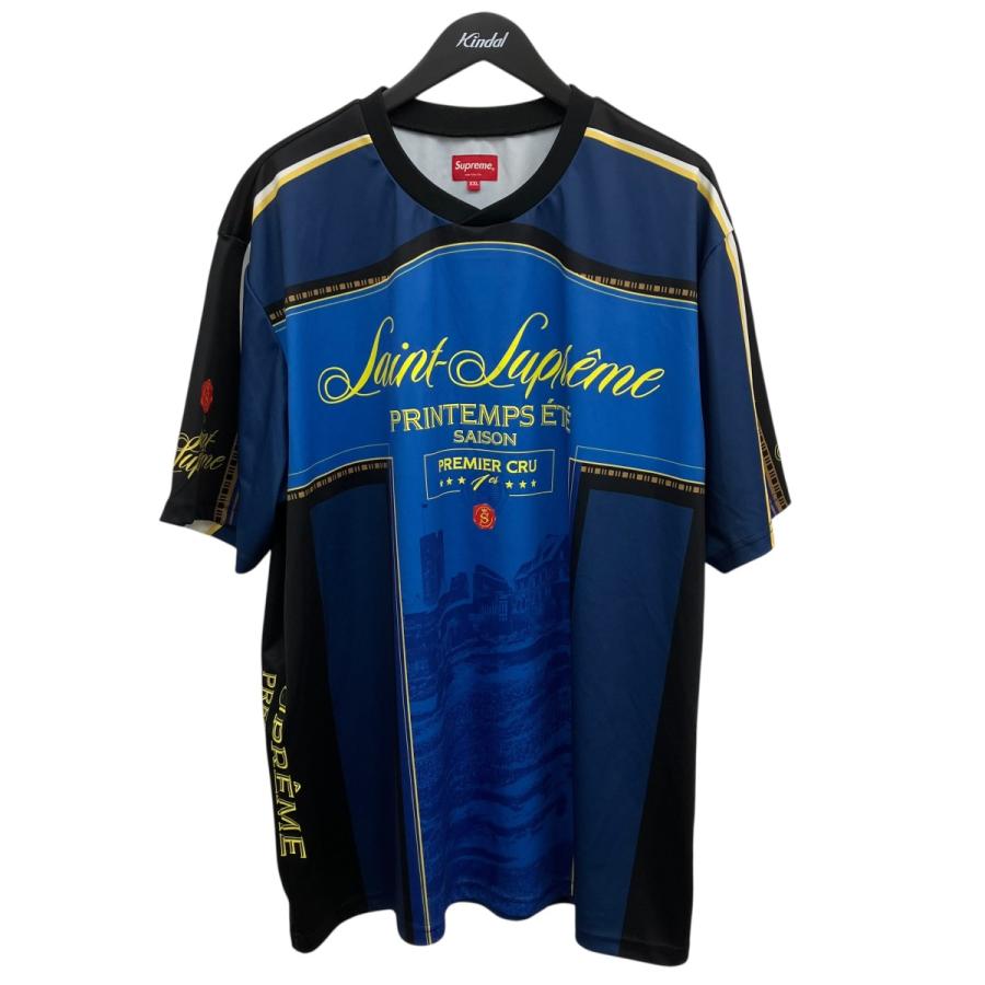 最終値下げ！！！シュプリームゲームシャツ　Lサイズ Supreme（シュプリーム） サッカーTシャツ ブルー サイズ：XXL