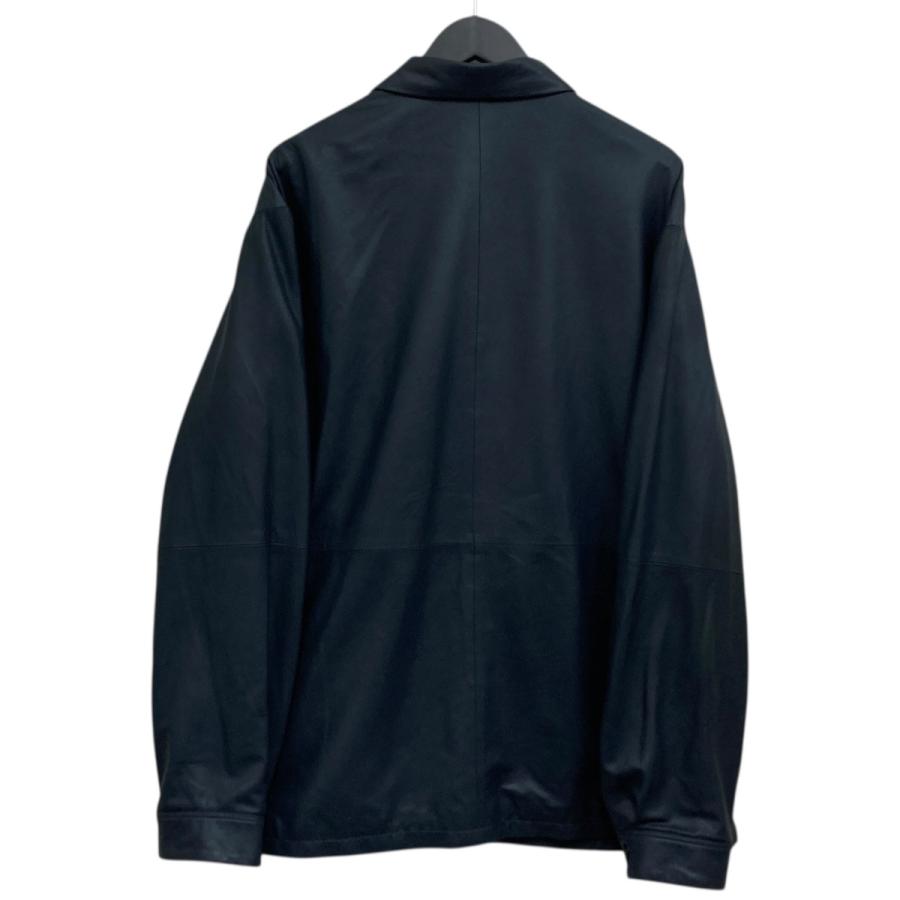 YOAK（ヨーク） 【値下げ】YOKE レザーシャツジャケット ネイビー