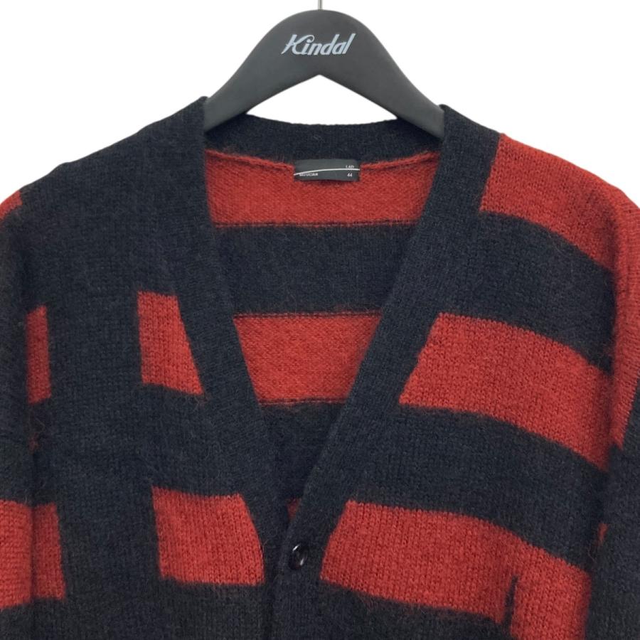 ラッドミュージシャン LAD MUSICIAN ボーダーカーディガン ブラック