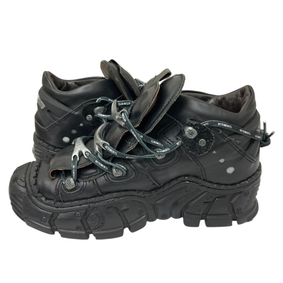 vetements new rock size 41 ニューロック 値下げ】VETEMENTS×NEW ROCK トレッキングブーツ ブラック サイズ：41