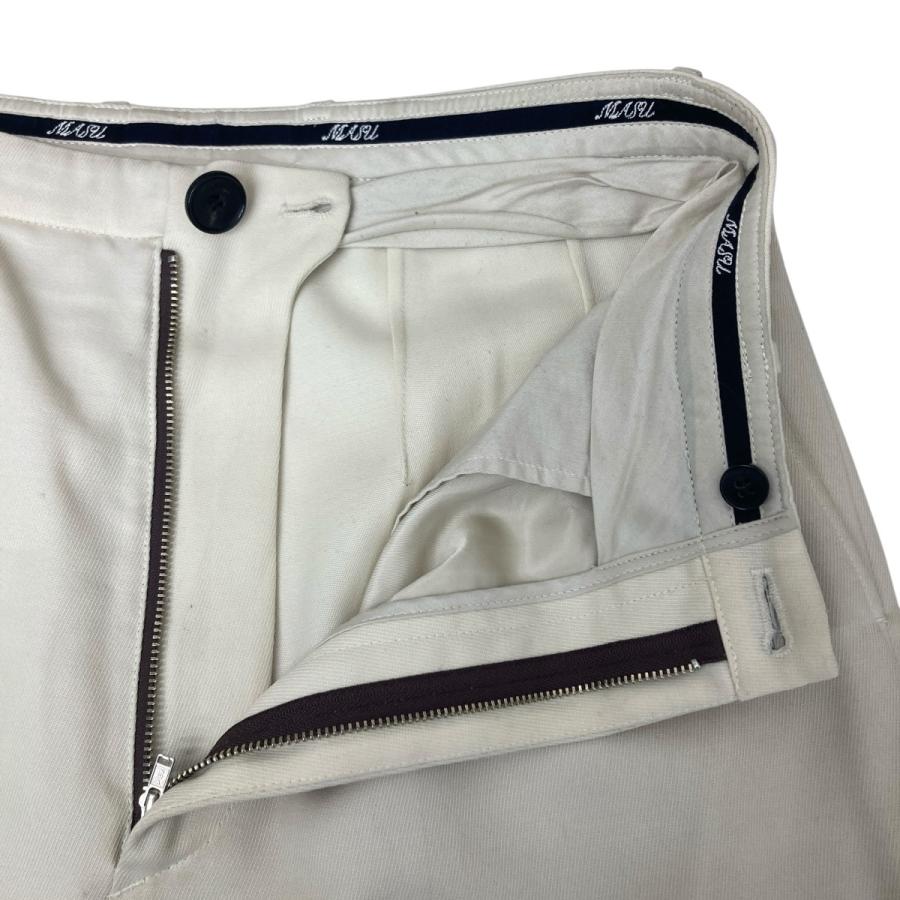 値下げ】MASU 25AW TUCKED WIDE TROUSERS スラックス ベージュ サイズ