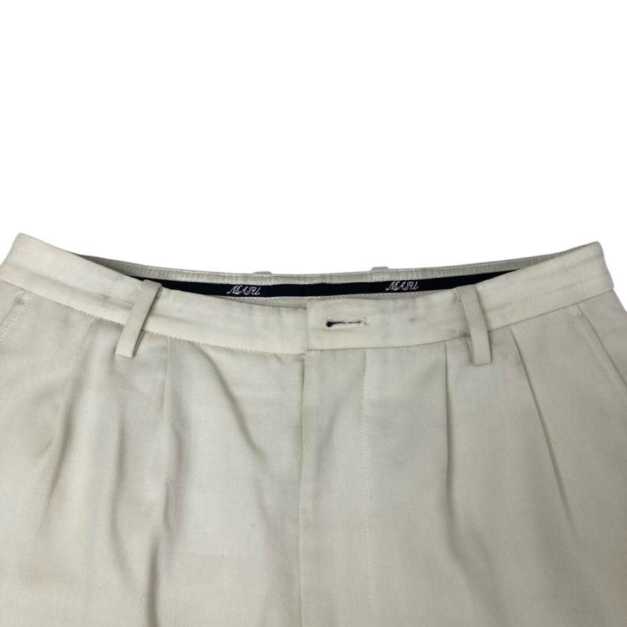 値下げ】MASU 25AW TUCKED WIDE TROUSERS スラックス ベージュ サイズ