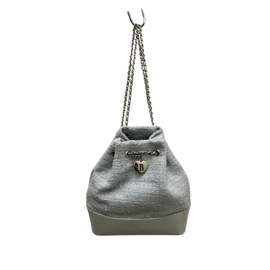 Drawstring Chain Backpack バーネットツイードショルダー ザバーネット The Barnnet MINT TWEED DRAWSTRING CHAIN BACKPACK