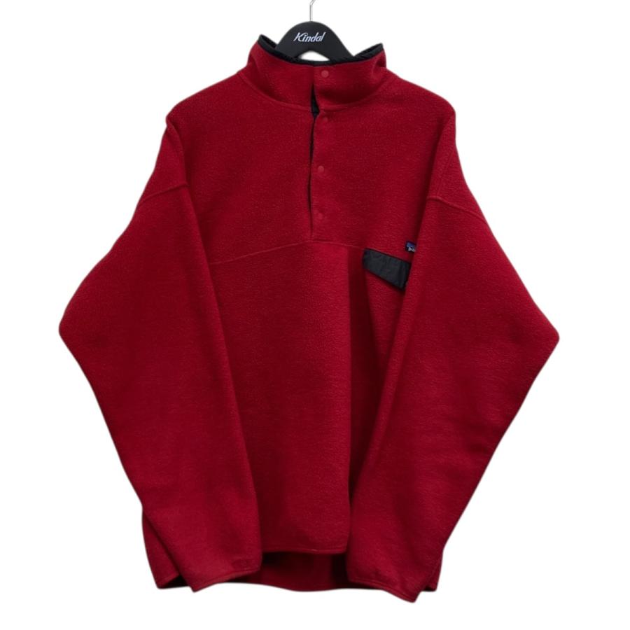 patagonia レッド ジップアップ フリーズウェア　XXL PATAGONIA Re-Tool SNAP-T Orange & Pink FLEECE 1/4 Zip PULLOVER EUC