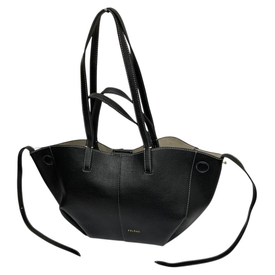 ポレーヌ POLENE CYME MINI 2WAYレザーバッグ ブラック サイズ