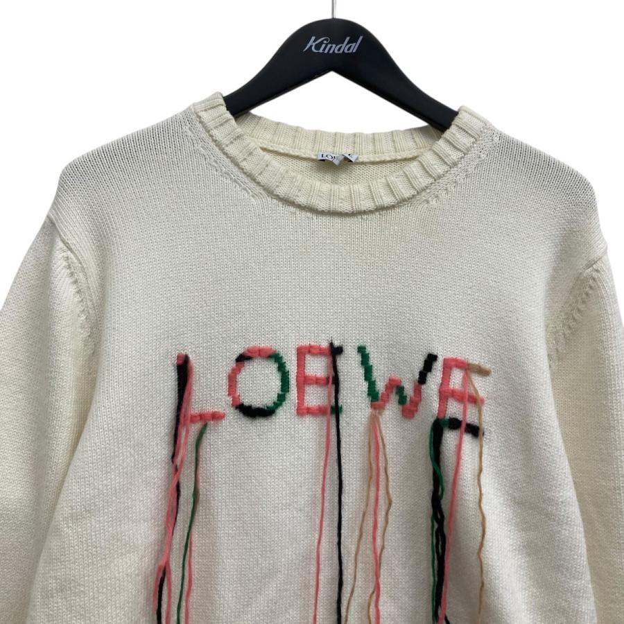 LOEWE（ロエベ） LOEWE 20AW エンブロイダリーニット ホワイト サイズ