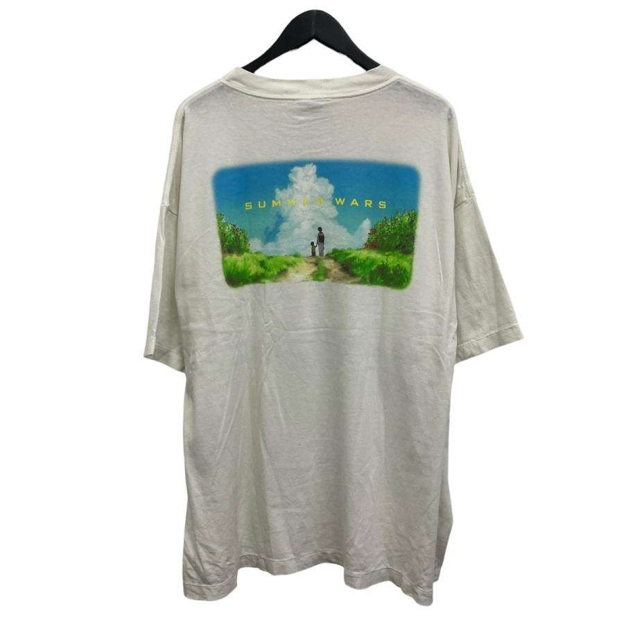 サマーウォーズ Tシャツ ホワイト セントマイケル コラボ xxlサイズ 値下げ】SAINT MICHAEL サマーウォーズプリントTシャツ ホワイト