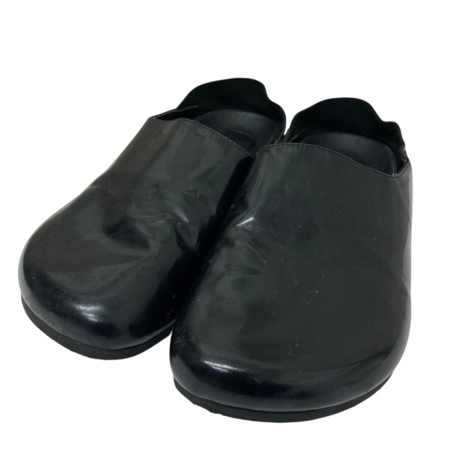 デリヴ DERIV パテントレザーミュール ブラック サイズ：41(26.5cm