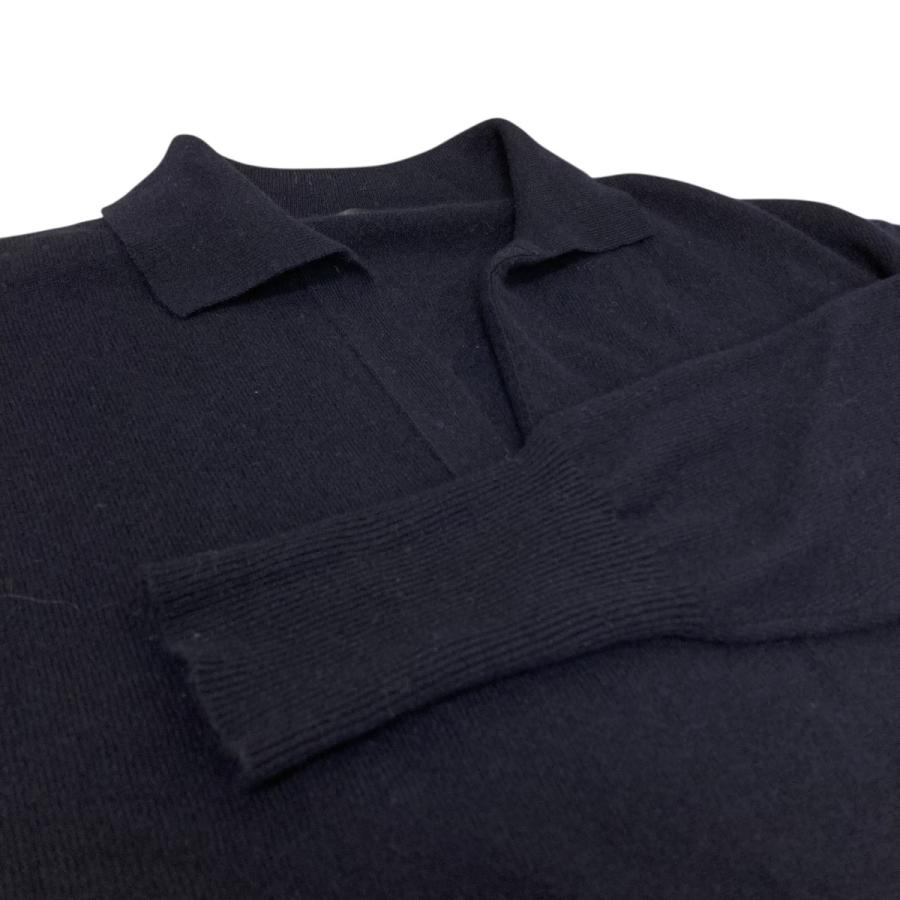 COMOLI（コモリ） カシミヤスキッパーニット ネイビー サイズ