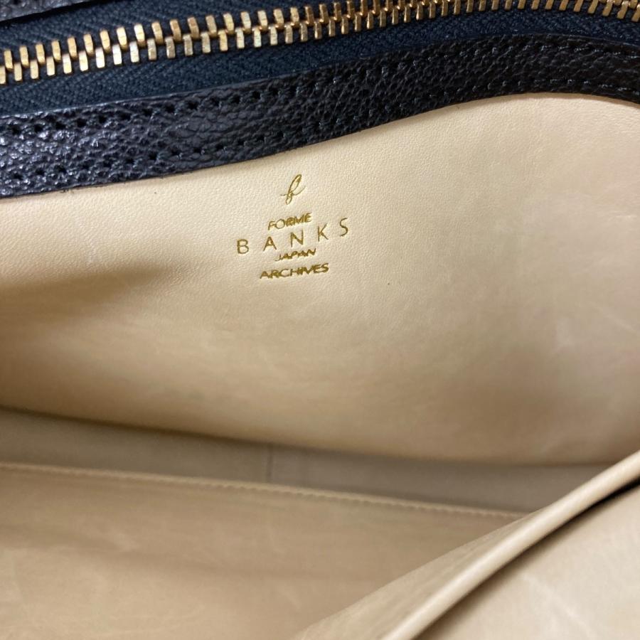 フォルメ forme BANKS L レザーショルダーバッグ ブラック