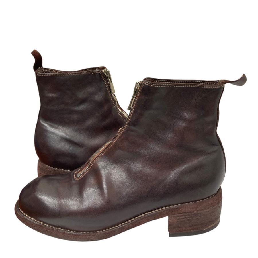 GUIDI（グイディ） GUIDI PL 1 フロントジップブーツ ワインレッド