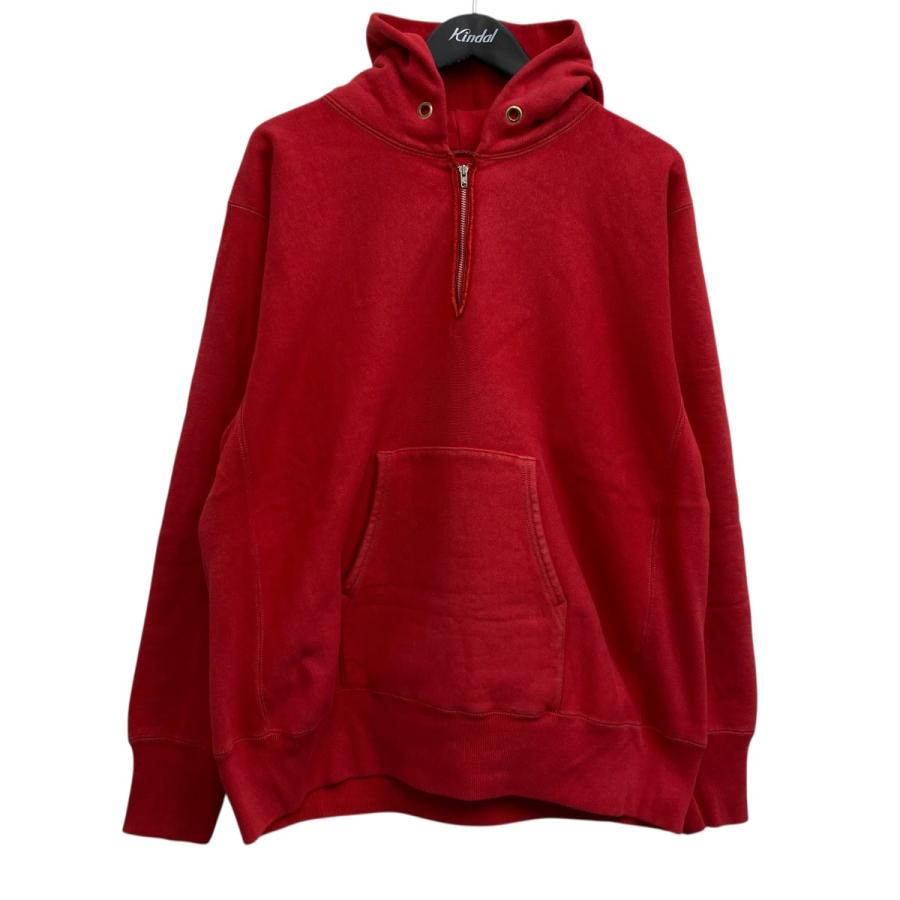 アプレッセ A．PRESSE Vintage Half Zip Sweat Hoodie ハーフジップ