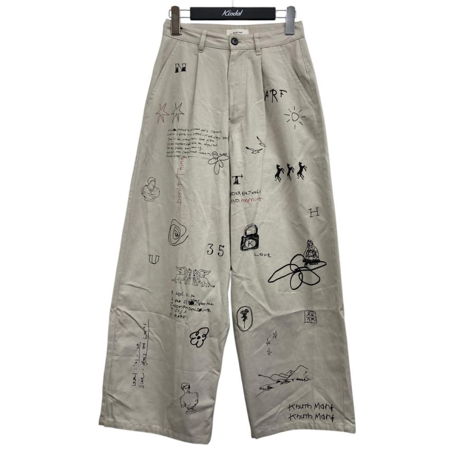 クヌースマーフ Knuth Marf high waist tattoo pants ハイウエスト