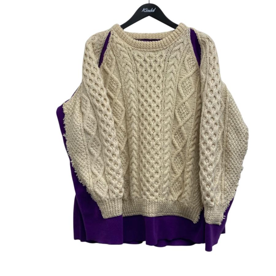 Rebuild by Needles フィッシャーマン　ニット セーター L Rebuild by Needles リビルドバイニードルズ Rebuild by Needles