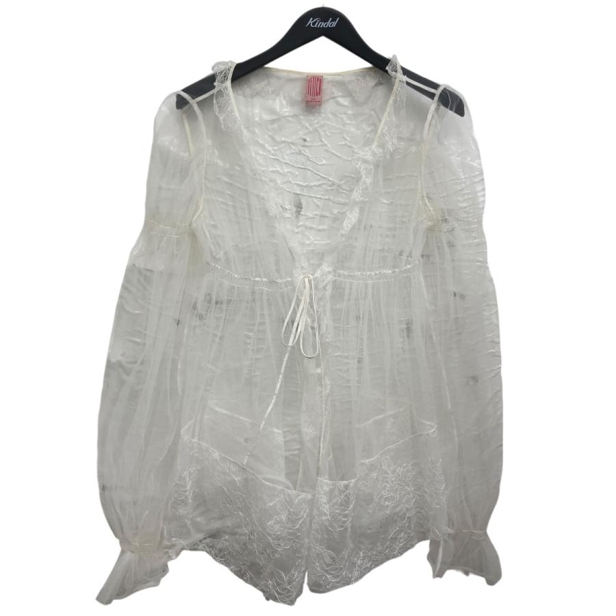 フェティコ FETICO BABY DOLL BLOUSE ベビードールブラウス ホワイト