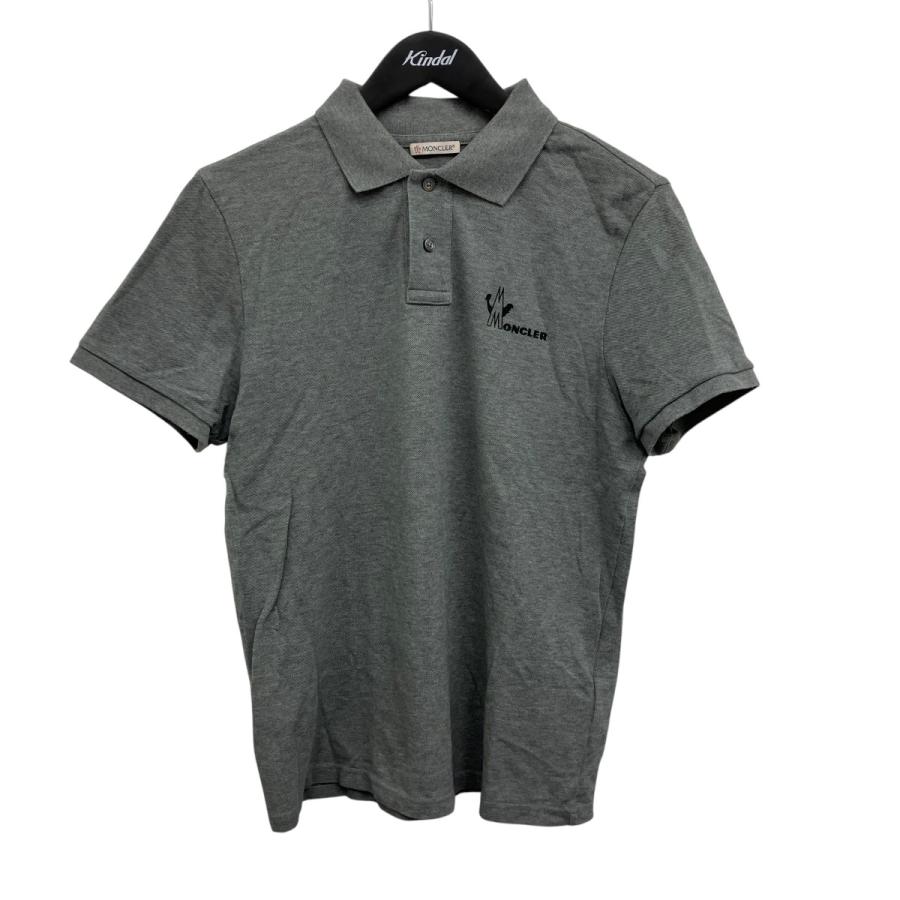 [SALE中]Moncler ポロシャツ グレー　サイズS MONCLER（モンクレール） ポロシャツ グレー サイズ：S : カインドオル