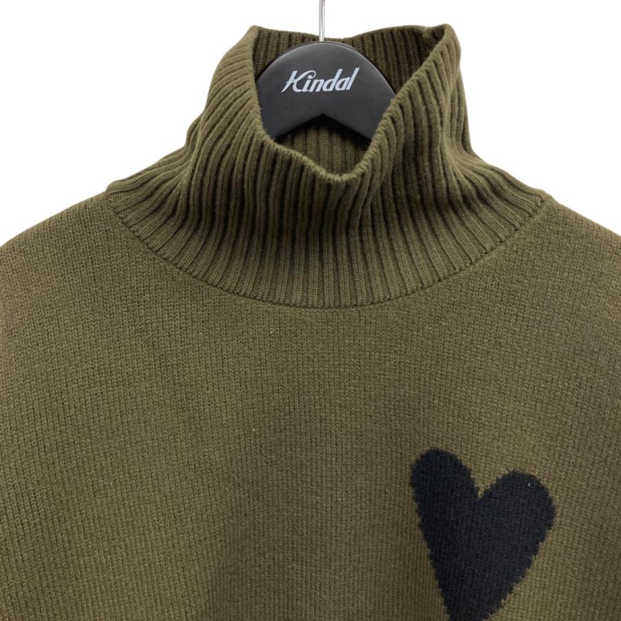 値下げ】AMI PARIS タートルネックニット オリーブ サイズ：M (渋谷
