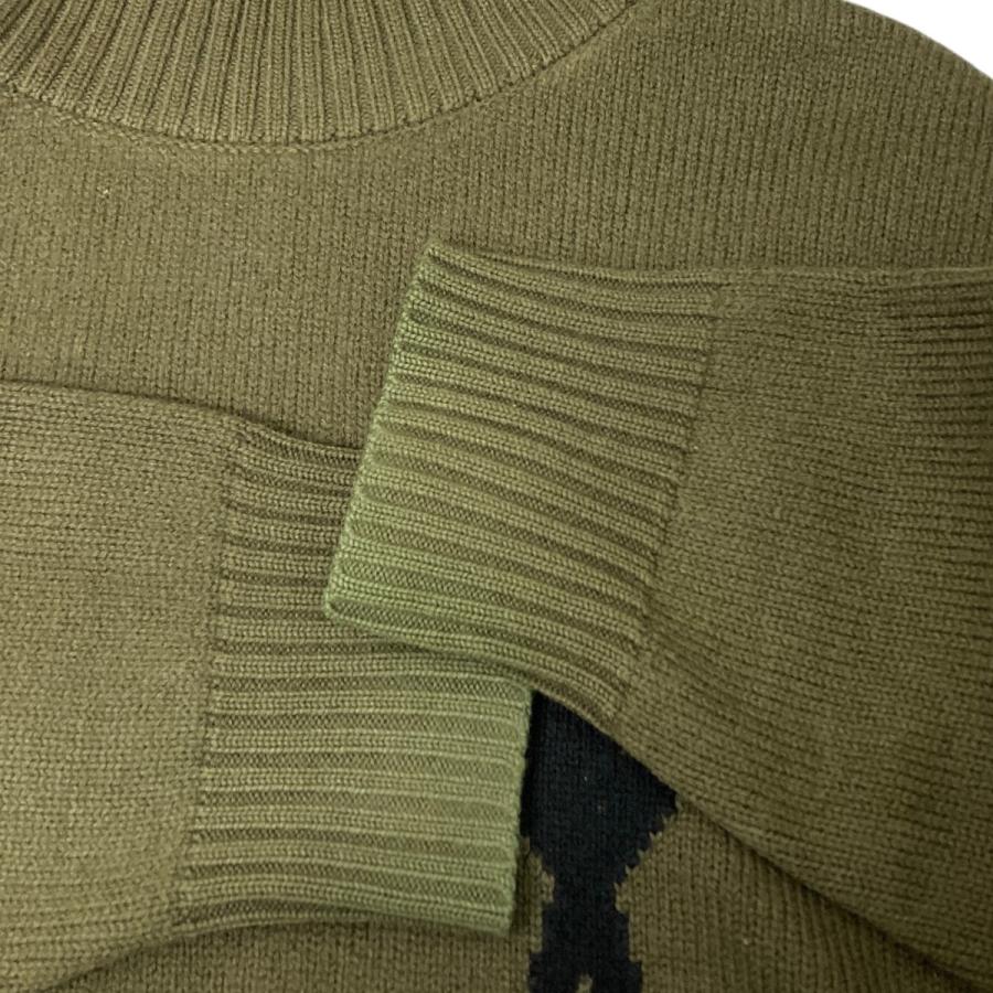 値下げ】AMI PARIS タートルネックニット オリーブ サイズ：M (渋谷