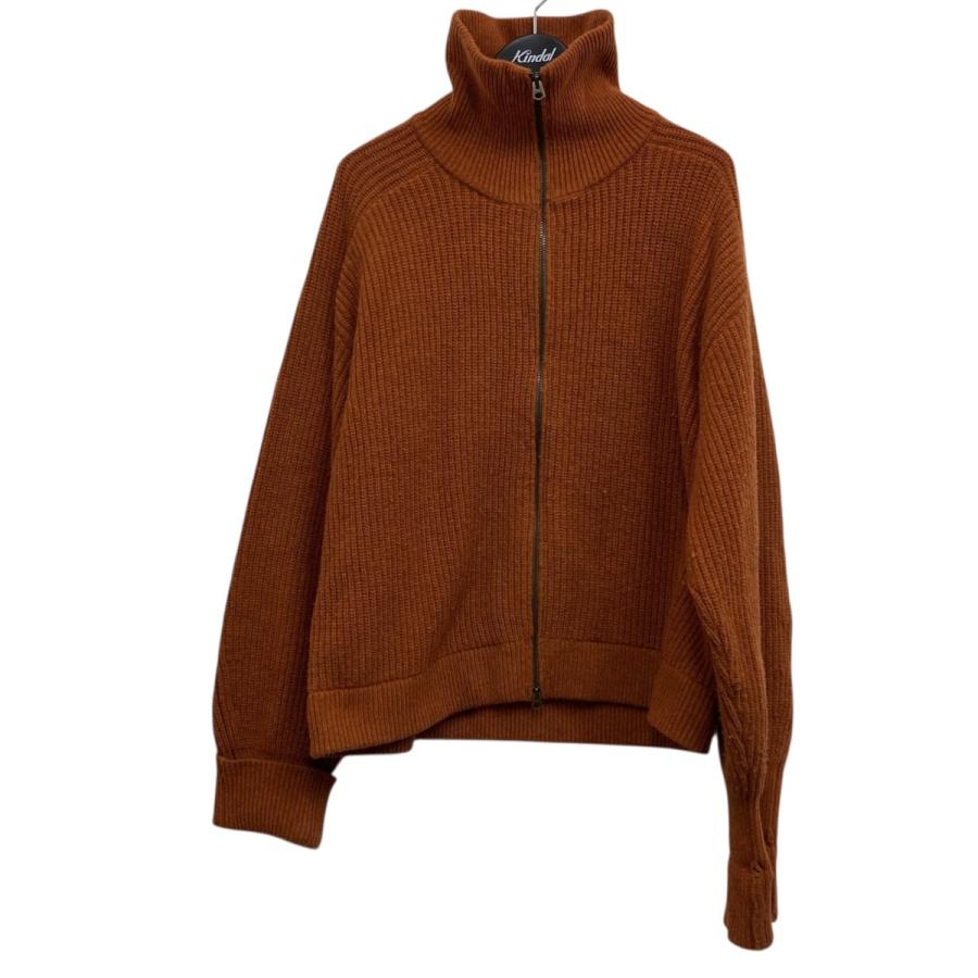 アンセルム ANCELLM ドライバーズニット オレンジ サイズ：2